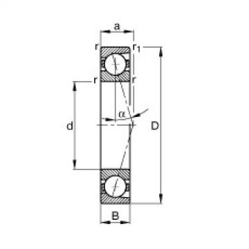 المحامل B7000-C-T-P4S FAG