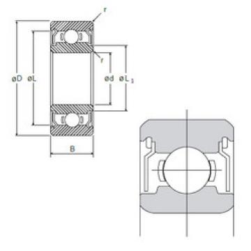 المحامل L-415X5ZZ NMB