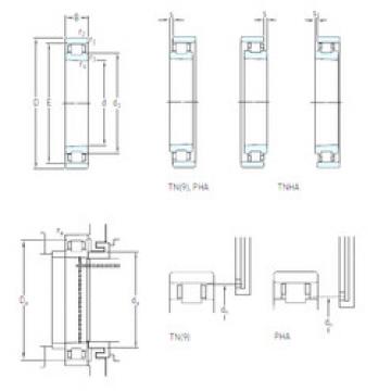 المحامل N 1016 KTNHA/SP SKF