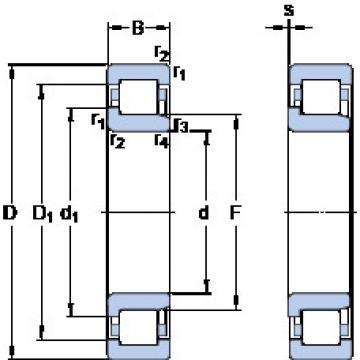 المحامل NJ 216 ECML SKF