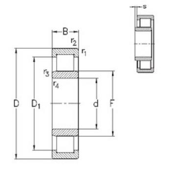 المحامل NU217-E-MA6 NKE