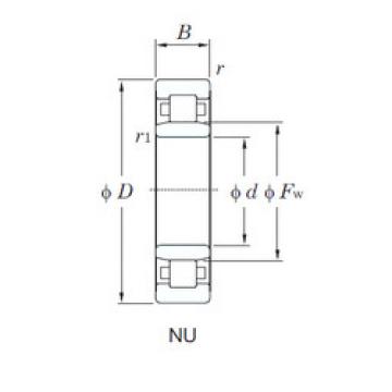 المحامل NU3214 KOYO