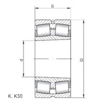 المحامل 23934 KW33 ISO