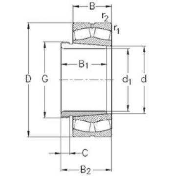 المحامل 24034-K30-MB-W33+AH24034 NKE