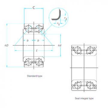 المحامل DAC3577W-2CS72 KOYO