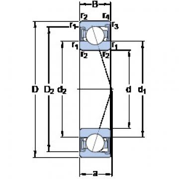 المحامل S7000 CD/HCP4A SKF