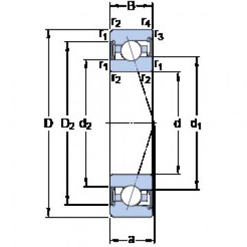 المحامل S7000 ACE/P4A SKF