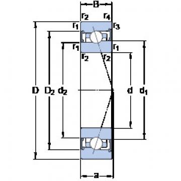 المحامل S7011 ACB/P4A SKF