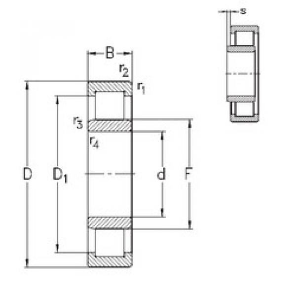 المحامل NU1084-M6 NKE #1 image