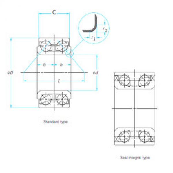 المحامل DAC3577W-2CS72 KOYO #1 image