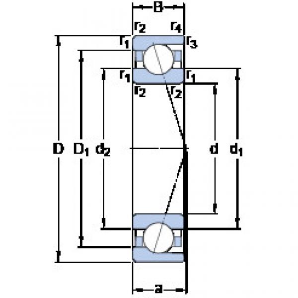 المحامل 7011 CD/HCP4A SKF #1 image