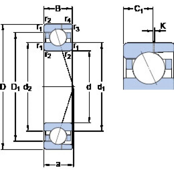 المحامل 7002 CD/P4AH SKF #1 image