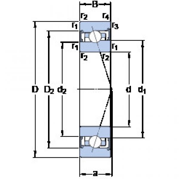 المحامل S7011 ACB/P4A SKF #1 image