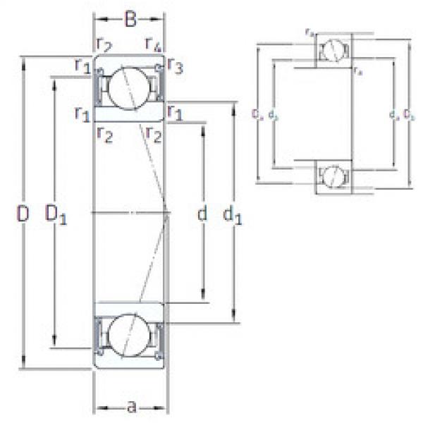 المحامل S71900 CE/P4A SKF #1 image