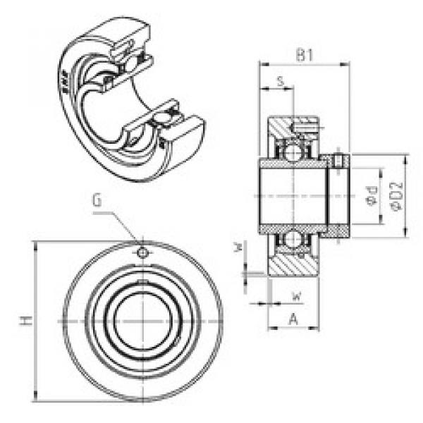 المحامل EXC204 SNR #1 image